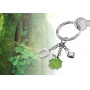 Keyring TROIKA Glucksbringer Klee, 3 charms, enamelled metal