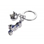 Keyring TROIKA Key Cruising, enamelled metal, blue