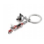 Keyring TROIKA Key Cruising, enamelled metal, red