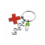 Keyring TROIKA Get Well, 3 charms, enamelled metal
