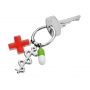 Keyring TROIKA Get Well, 3 charms, enamelled metal