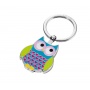 Keyring TROIKA Rosy, enamelled metal, blue