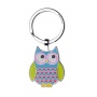 Keyring TROIKA Rosy, enamelled metal, blue
