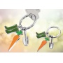 Keyring TROIKA Garden Love, 3 charms, enamelled metal