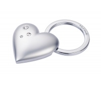 Keyring TROIKA Girls Best Friends Frosty, Swarovski crystals, matt metal