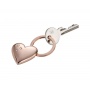Keyring TROIKA Girls Best Friends Rosy, Swarovski crystals, rose gold metal