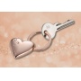 Keyring TROIKA Girls Best Friends Rosy, Swarovski crystals, rose gold metal