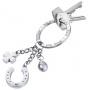 Keyring TROIKA Glucksbringer Hufeisen, 3 charms, metal