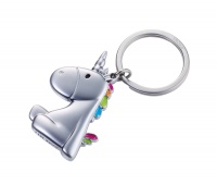 Keyring TROIKA Einhorn, enamelled metal