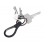 Keyring TROIKA 3xKey, 2 key rings, carabiner, black