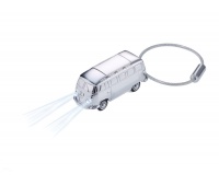 Keyring TROIKA Light Bulli T1 1962, VW Bus, LED flashlight, metal