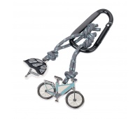 Brelok TROIKA E-Bike, karabińczyk, 2 charmsy, emaliowany metal