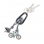 Keyring TROIKA E-Bike, carabiner, 2 charms, enamelled metal