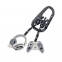 Keyring TROIKA Gaming, carabiner, 2 charms, enamelled metal