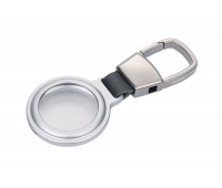 Keyring TROIKA AirTag Holder, AirTag case, silver