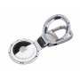 Keyring TROIKA AirTag Holder, AirTag case, silver