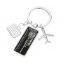 Keyring TROIKA Lost & Found, chrome-plated metal