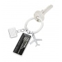 Keyring TROIKA Lost & Found, chrome-plated metal