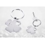 Keyring TROIKA Girls Best Friends Clover, clover, metal