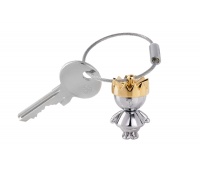 Brelok TROIKA Little King, chromowany metal