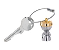Brelok TROIKA Little Queen, chromowany metal