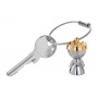 Keyring TROIKA Little Queen, chrome-plated metal