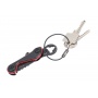 Keyring TROIKA Parcel Cut & Cart, 9 functions, black-red