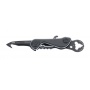 Keyring TROIKA Parcel Cut & Cart, 9 functions, black-titanium