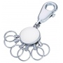 Keyring TROIKA Patent, with carabiner, for 6 keys, matt