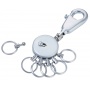 Keyring TROIKA Patent, with carabiner, for 6 keys, matt