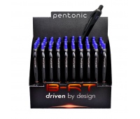 Display of ball pens LINC Pentonic B-RT, honeycomb, ball size 0.7mm, writing line width 0.3mm, 50 pcs, blue
