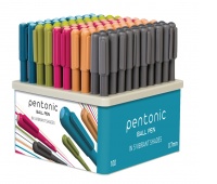 Display of ball pens PENTONIC Colors, ball size 0.7mm, writing line width 0.3mm, display 100 pcs, color mix