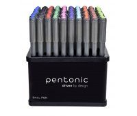 Display of ball pens PENTONIC, ball size 1.0mm, writing line width 0.5mm, 100 pcs, color mix