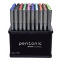 Display długopisów LINC Pentonic, śr. kulki 1,0mm, gr. linii 0,5mm, 100 szt., mix kolorów, Długopisy, Artykuły do pisania i korygowania