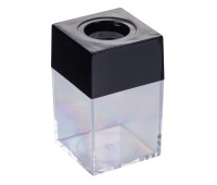 Magnetic clip holder OFFICE PRODUCTS, rectangular, empty, transparent