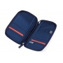 Document case TROIKA Safe Flight, with zipper, blue