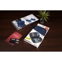 Document case TROIKA Safe Flight, with zipper, blue