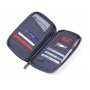 Document case TROIKA Safe Flight, with zipper, grey
