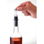 Wine set TROIKA Weinprobe, corkscrew + knife + stopper, black