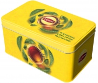 Puszka na herbatę LIPTON, ż&oacute;łta
