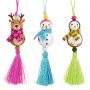 Mini wooden lucky charm TRENDHAUS MM, color mix