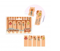 Karteczki samoprzylepne TRENDHAUS CP HL-5, z kapibarą, 5×30kart., mix kolorów