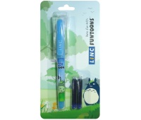 Fountain pen LINC Funtoon, +2 refills, blister, blue