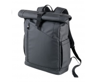 Rolltop backpack TROIKA Black Roll Top, black