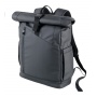 Rolltop backpack TROIKA Black Roll Top, black