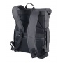 Rolltop backpack TROIKA Black Roll Top, black