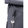 Rolltop backpack TROIKA Black Roll Top, black