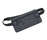 Waist bag TROIKA Black Belt Bag, on belt, two pockets, black