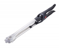 BBQ tongs TROIKA BBQ + LIGHT, with LED flashlight, black