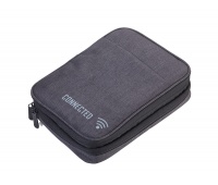 Zipper case TROIKA Connected, organizer, grey